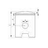PISTON BRIO 80-81-82-90 53.50MM BARIKIT