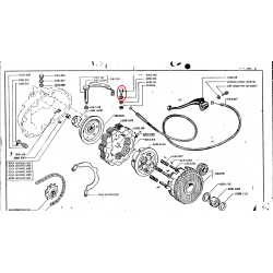 TOPE CABLE EMBRAGUE MOTOR CON TENSOR MONTESA COTA Y ENDURO