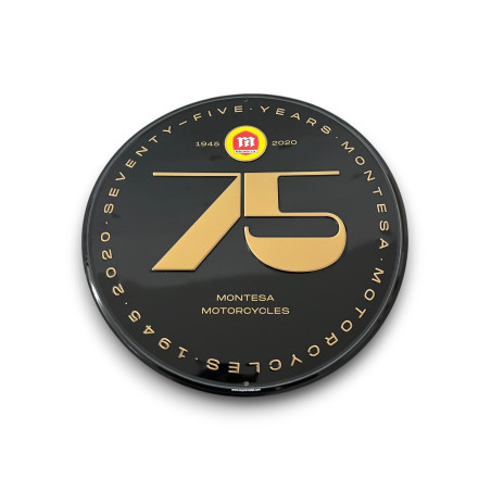 PLACA DECORATIVA CONMEMORATIVA MONTESA 75 ANIVERSARIO