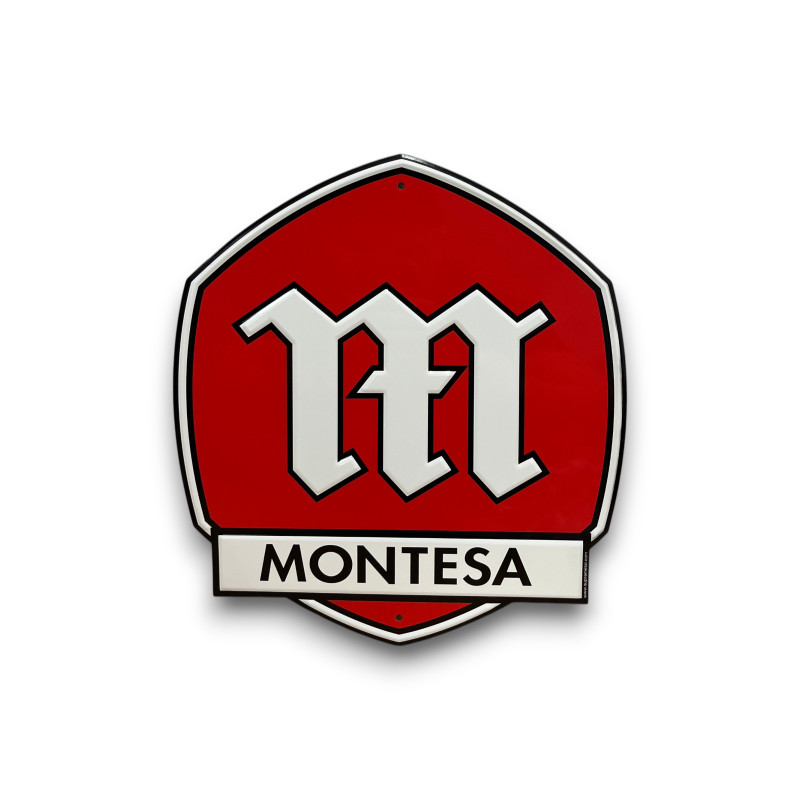 PLACA DECORATIVA MONTESA LOGO ROJO
