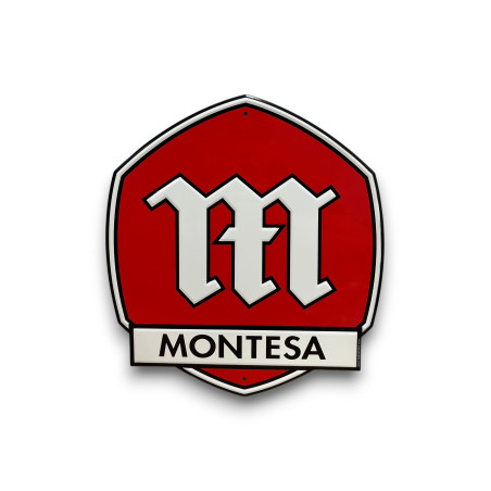 PLACA DECORATIVA MONTESA LOGO ROJO
